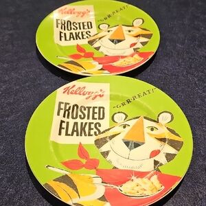 Kellogg's Frosted Flakes Green Plates